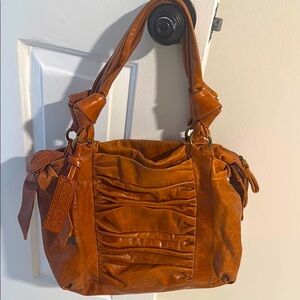 Elegant Brown Leather Handbag